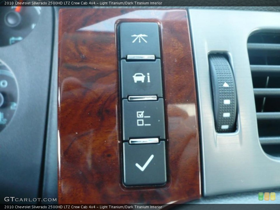 Light Titanium/Dark Titanium Interior Controls for the 2010 Chevrolet Silverado 2500HD LTZ Crew Cab 4x4 #42947331