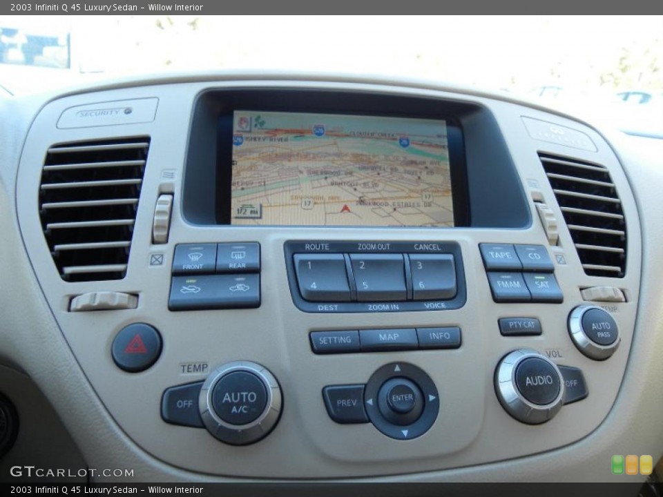 Willow Interior Controls for the 2003 Infiniti Q 45 Luxury Sedan #42948983