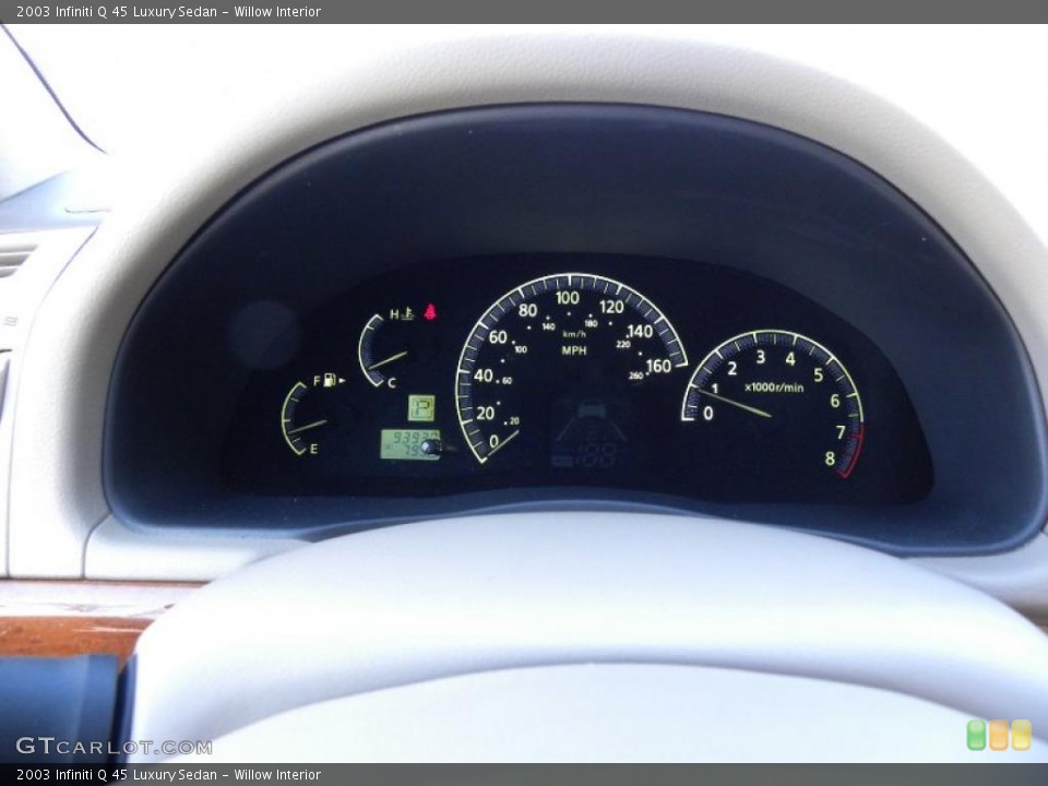 Willow Interior Gauges for the 2003 Infiniti Q 45 Luxury Sedan #42949007