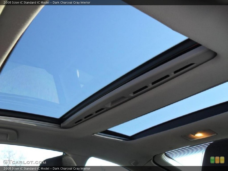 Dark Charcoal Gray Interior Sunroof for the 2008 Scion tC  #42949423