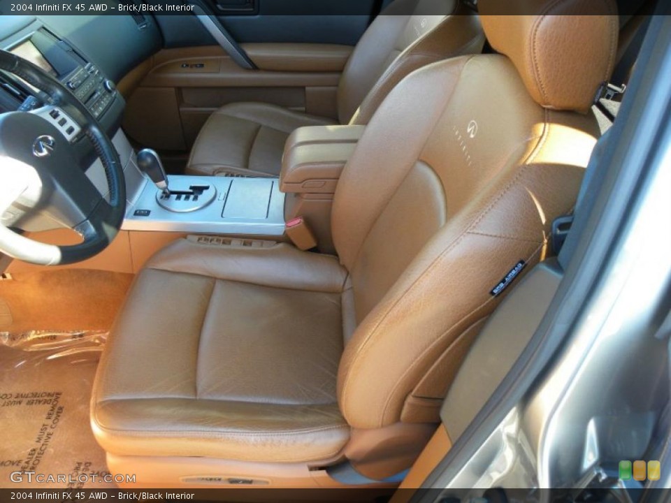 Brick/Black Interior Photo for the 2004 Infiniti FX 45 AWD #42952167