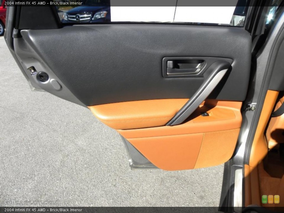 Brick/Black Interior Door Panel for the 2004 Infiniti FX 45 AWD #42952203