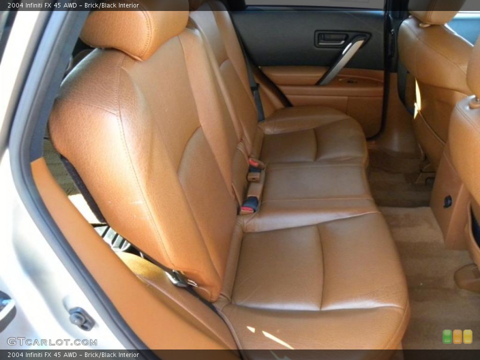 Brick/Black Interior Photo for the 2004 Infiniti FX 45 AWD #42952247