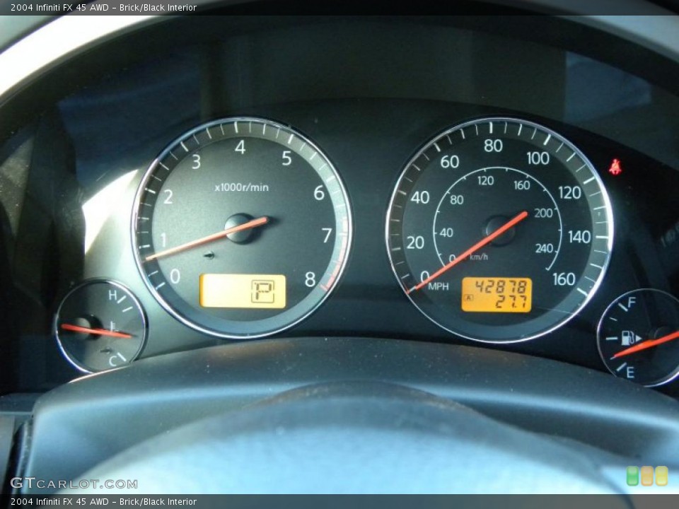 Brick/Black Interior Gauges for the 2004 Infiniti FX 45 AWD #42952495