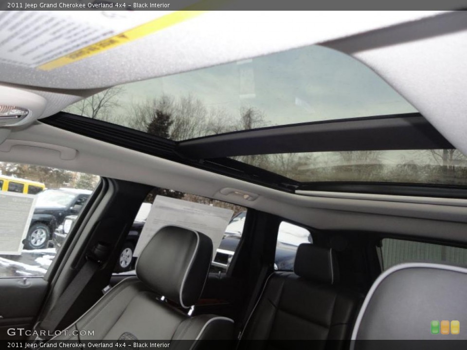 Black Interior Sunroof for the 2011 Jeep Grand Cherokee Overland 4x4 #42952515