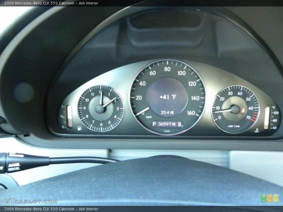 Ash Interior Gauges for the 2009 Mercedes-Benz CLK 550 Cabriolet #42954747