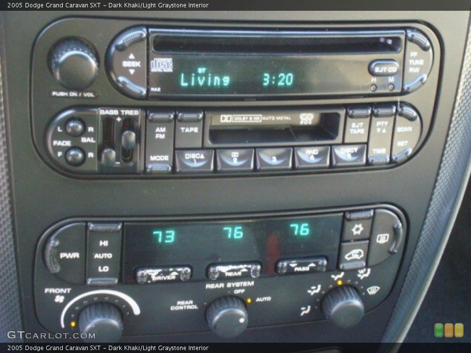 Dark Khaki/Light Graystone Interior Controls for the 2005 Dodge Grand Caravan SXT #42958611