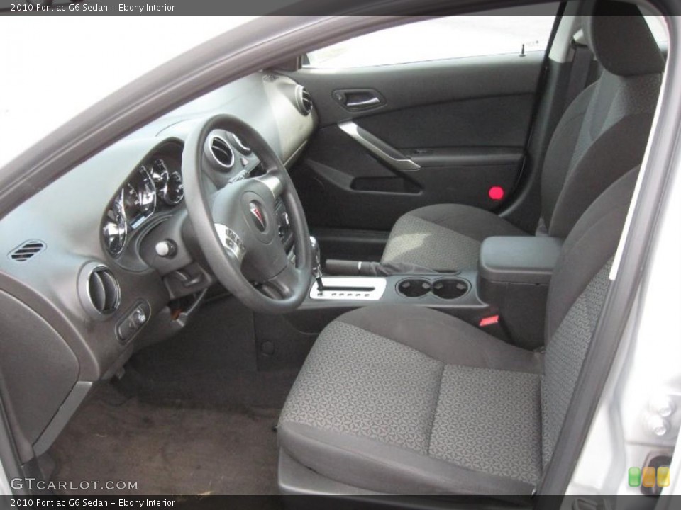 Ebony Interior Photo for the 2010 Pontiac G6 Sedan #42959991