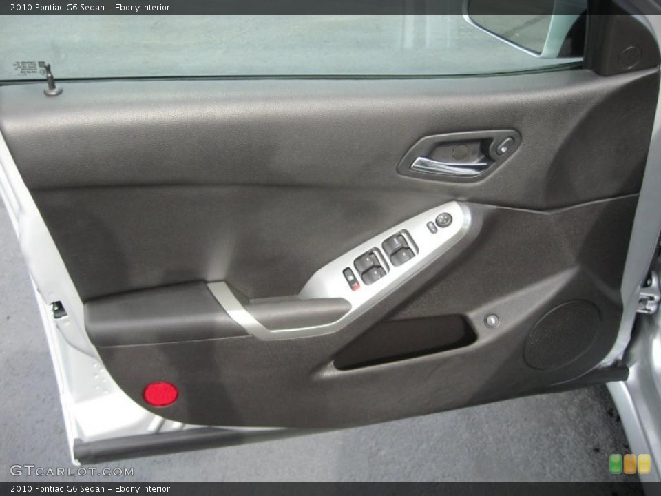 Ebony Interior Door Panel for the 2010 Pontiac G6 Sedan #42960011
