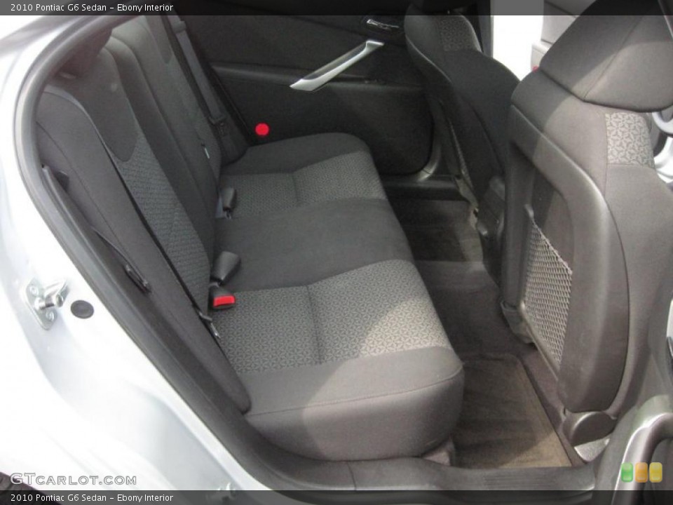 Ebony Interior Photo for the 2010 Pontiac G6 Sedan #42960051