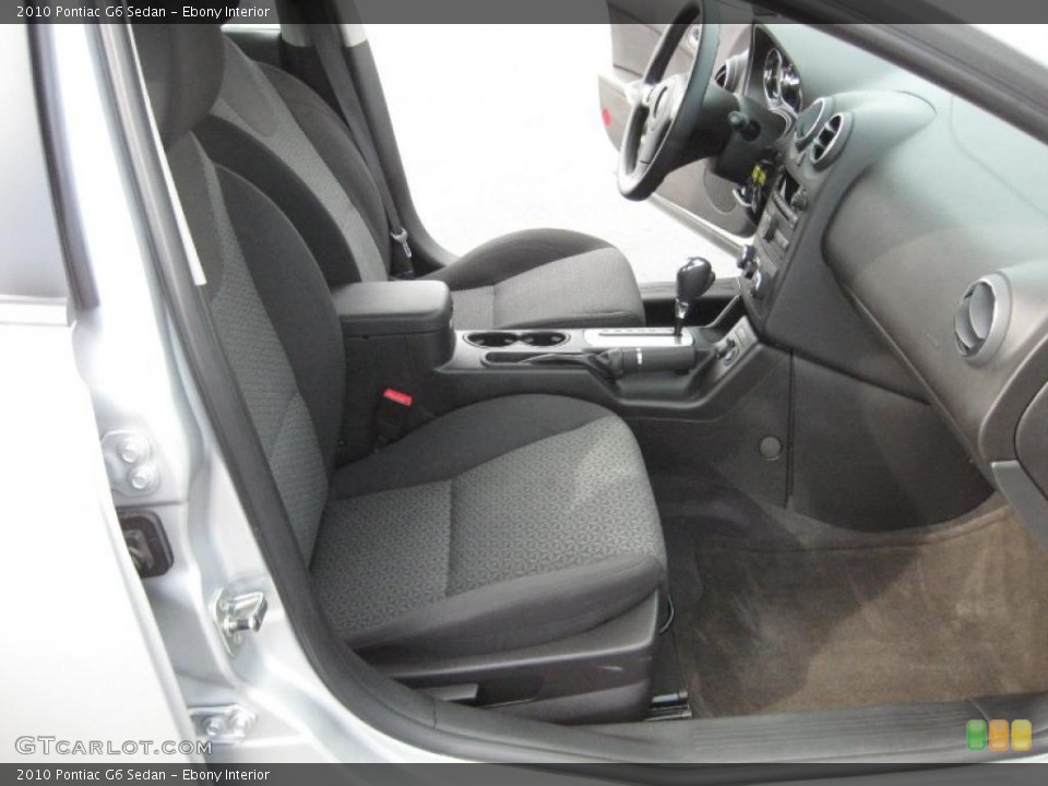 Ebony Interior Photo for the 2010 Pontiac G6 Sedan #42960067