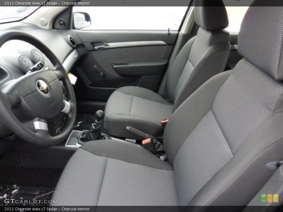 Charcoal Interior Photo for the 2011 Chevrolet Aveo LT Sedan #42960351