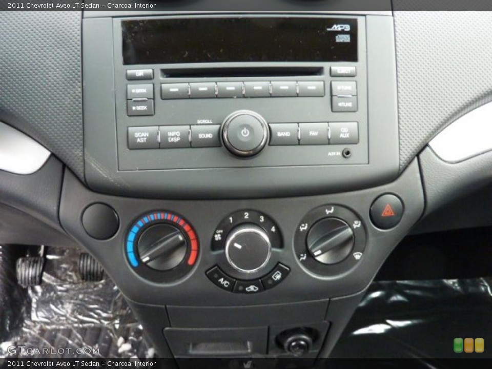 Charcoal Interior Controls for the 2011 Chevrolet Aveo LT Sedan #42960520