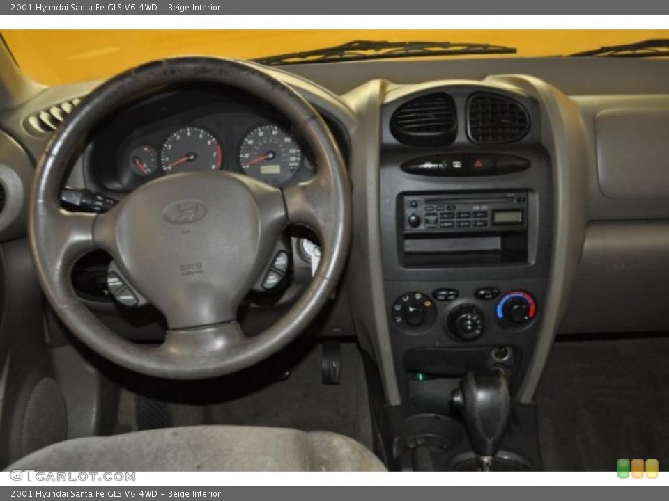 Beige 2001 Hyundai Santa Fe Interiors