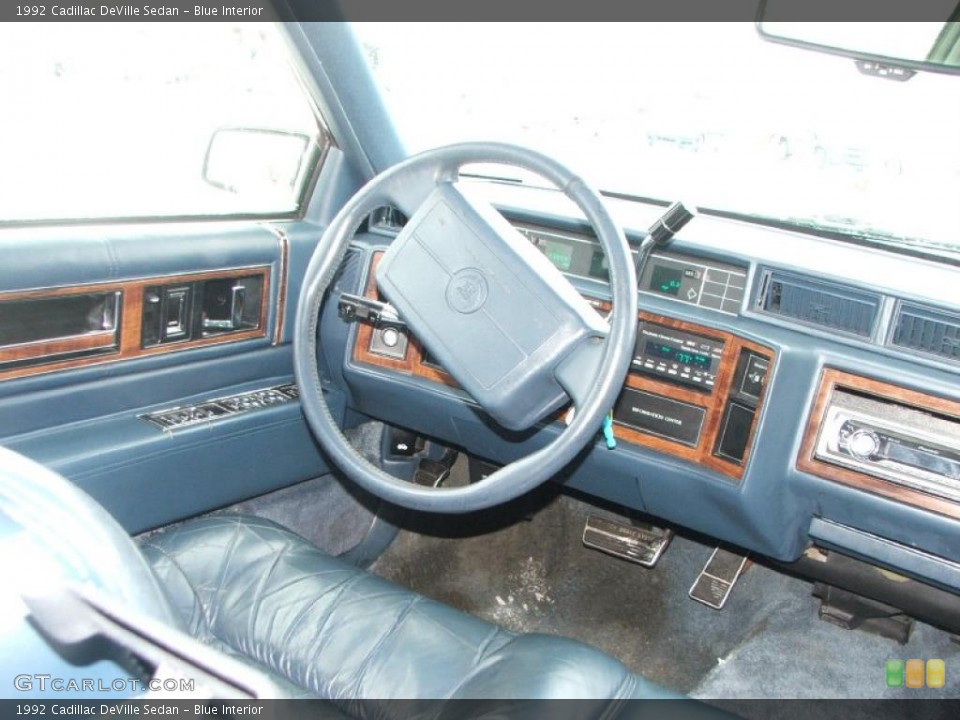 Blue Interior Dashboard for the 1992 Cadillac DeVille Sedan #42969437