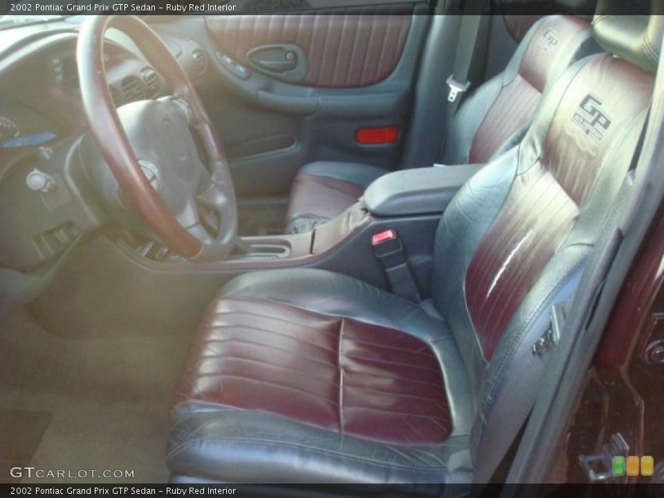 Ruby Red Interior Photo for the 2002 Pontiac Grand Prix GTP Sedan #42975229