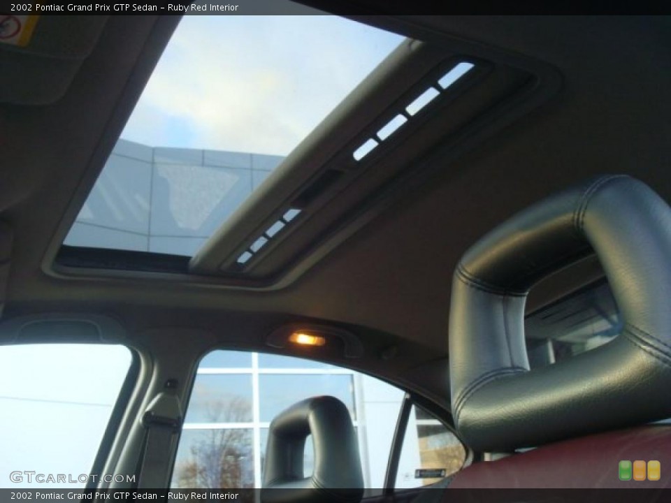 Ruby Red Interior Sunroof for the 2002 Pontiac Grand Prix GTP Sedan #42975265