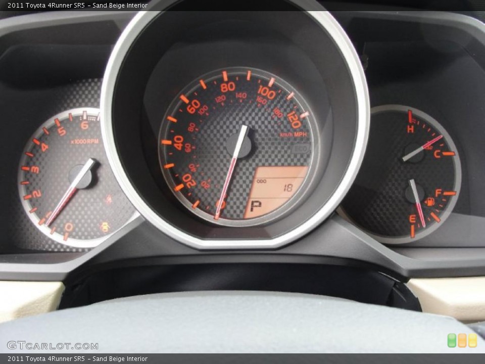 Sand Beige Interior Gauges for the 2011 Toyota 4Runner SR5 #42978209