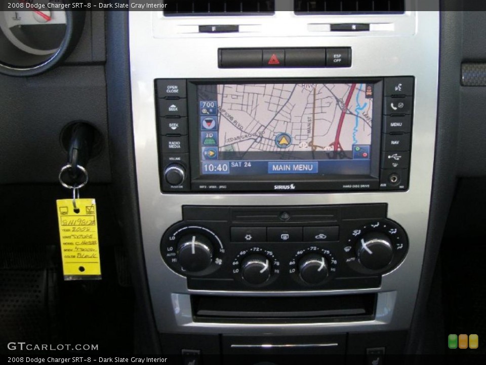 Dark Slate Gray Interior Navigation for the 2008 Dodge Charger SRT-8 #42979725