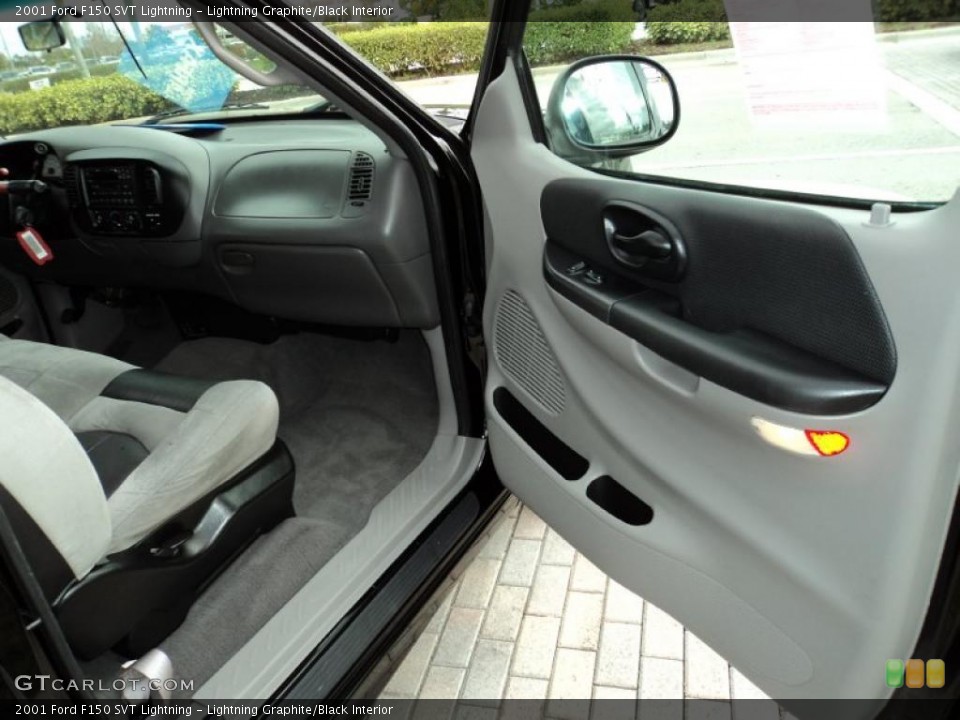 Lightning Graphite/Black Interior Door Panel for the 2001 Ford F150 SVT Lightning #42979741