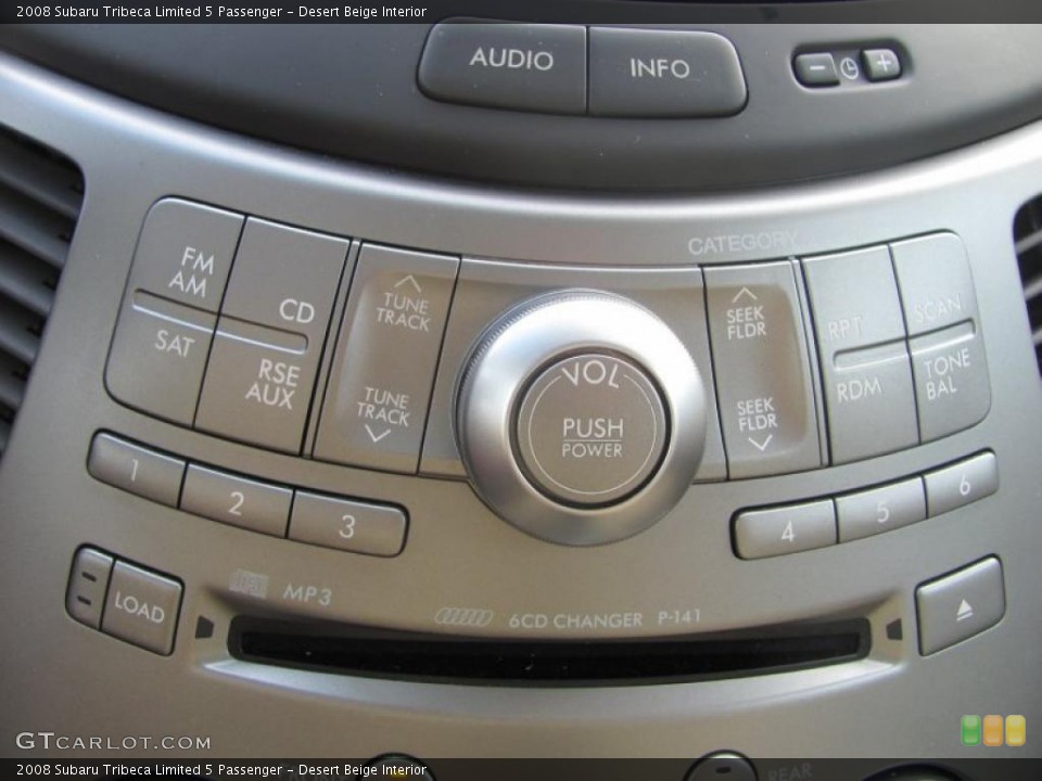 Desert Beige Interior Controls for the 2008 Subaru Tribeca Limited 5 Passenger #42982753