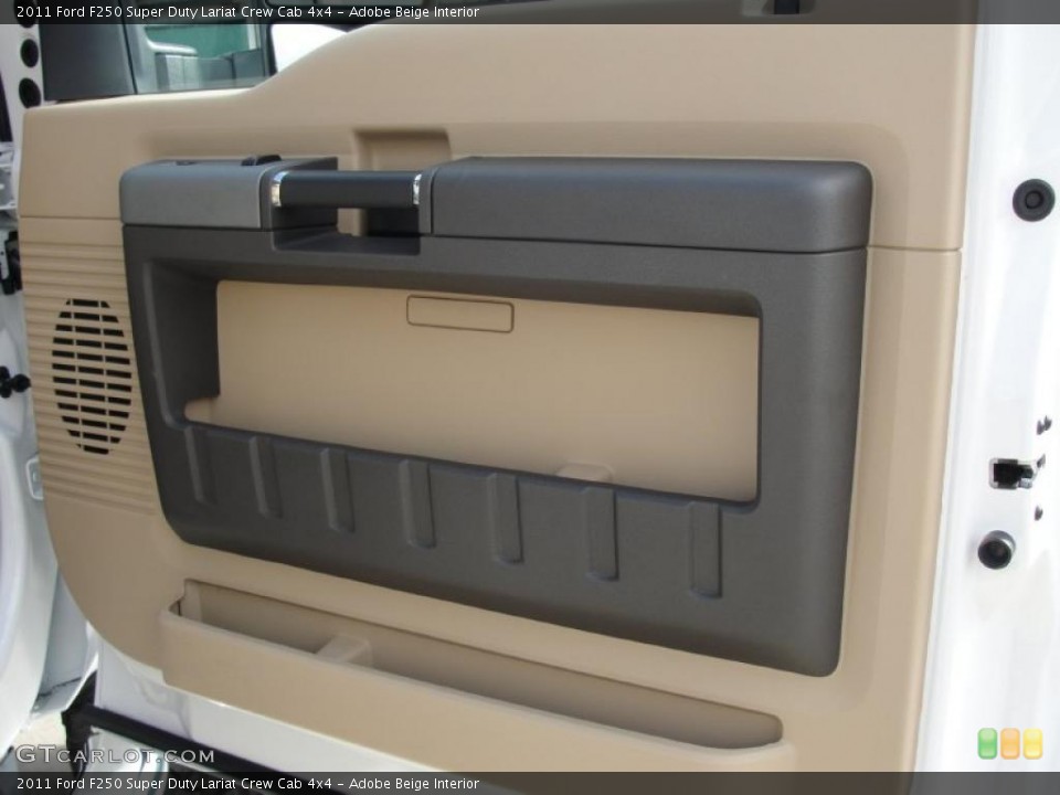 Adobe Beige Interior Door Panel for the 2011 Ford F250 Super Duty Lariat Crew Cab 4x4 #42986016