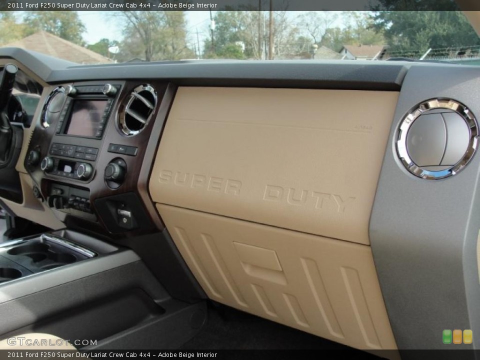 Adobe Beige Interior Dashboard for the 2011 Ford F250 Super Duty Lariat Crew Cab 4x4 #42986032