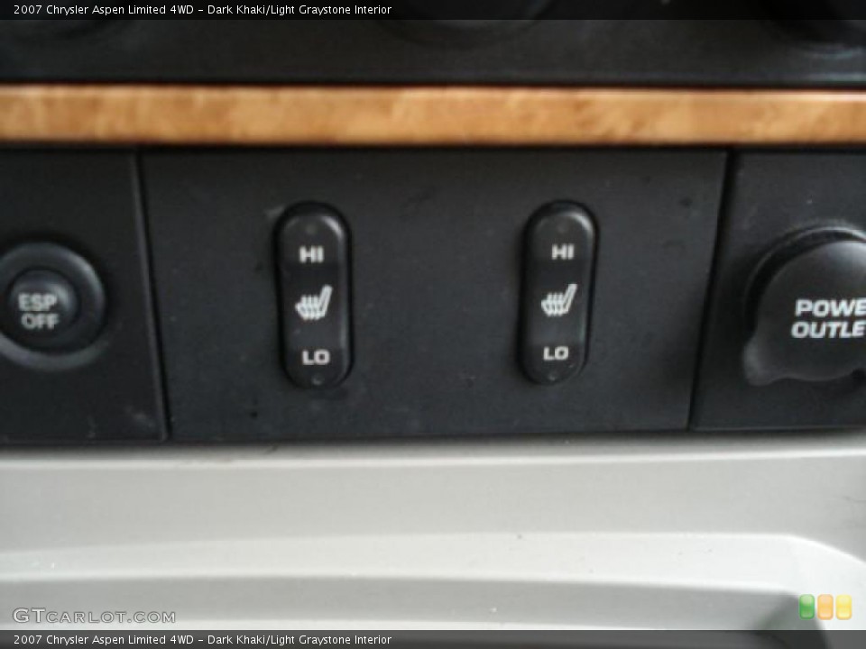 Dark Khaki/Light Graystone Interior Controls for the 2007 Chrysler Aspen Limited 4WD #42986408