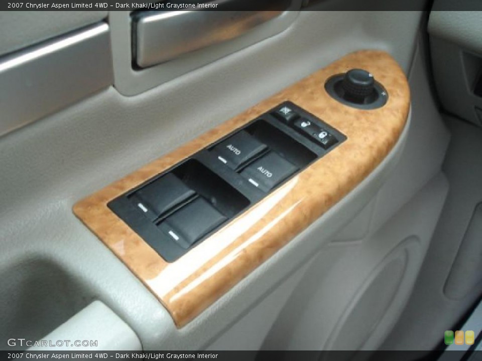 Dark Khaki/Light Graystone Interior Controls for the 2007 Chrysler Aspen Limited 4WD #42986472