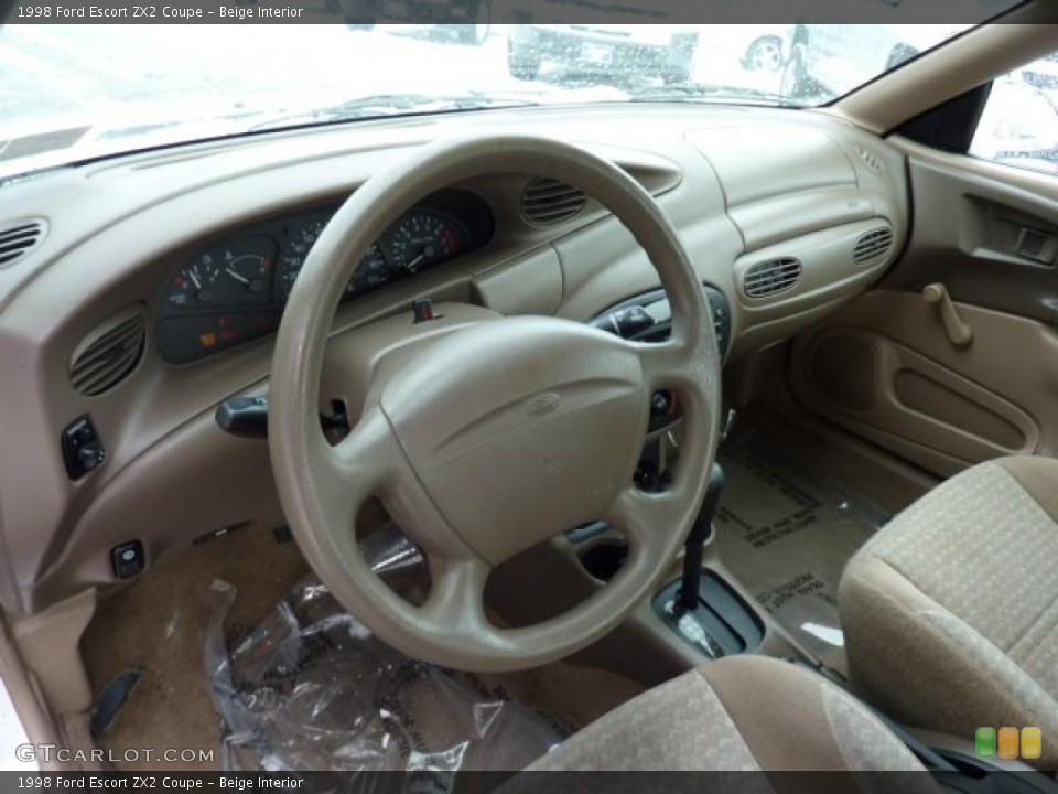 Beige Interior Photo for the 1998 Ford Escort ZX2 Coupe #42986516