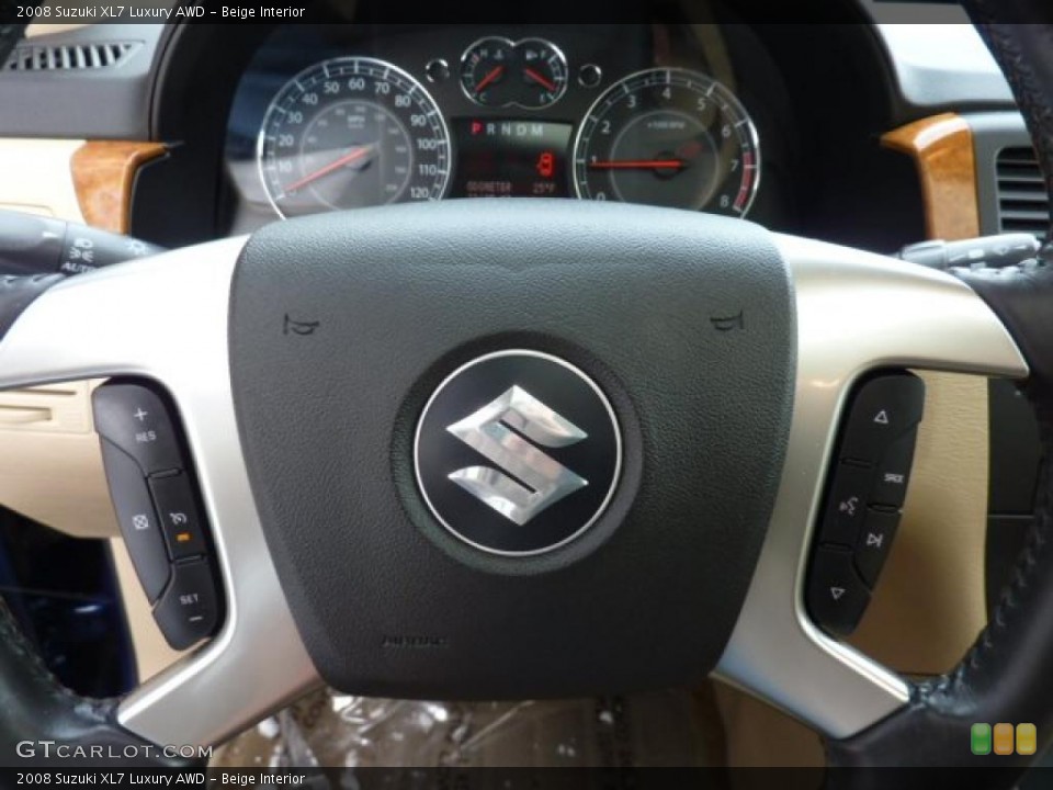 Beige Interior Controls for the 2008 Suzuki XL7 Luxury AWD #42987088