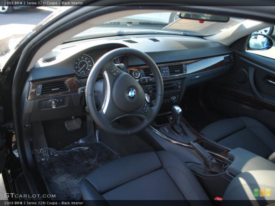 Black Interior Prime Interior for the 2009 BMW 3 Series 328i Coupe #42988600