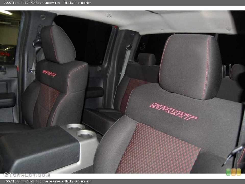 Black/Red Interior Photo for the 2007 Ford F150 FX2 Sport SuperCrew #42989068