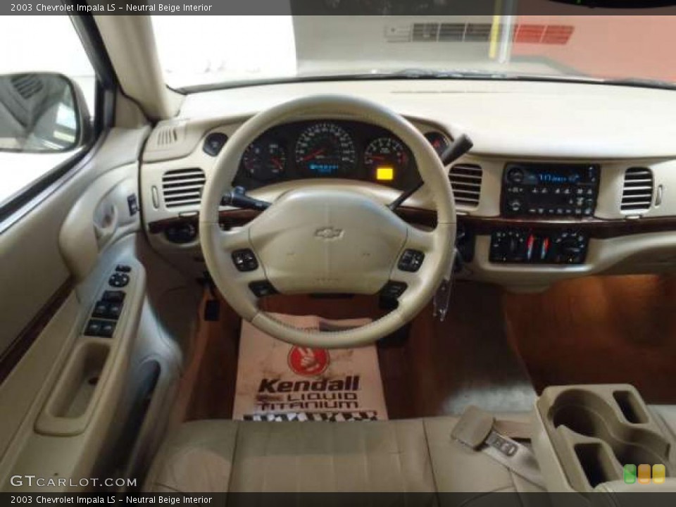 Neutral Beige Interior Dashboard for the 2003 Chevrolet Impala LS #42991655