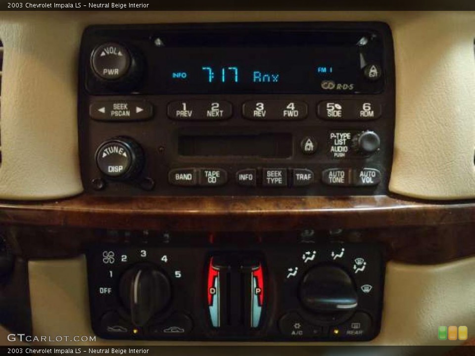 Neutral Beige Interior Controls for the 2003 Chevrolet Impala LS #42991671