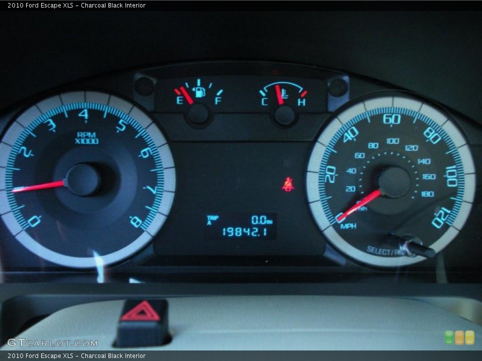 Charcoal Black Interior Gauges for the 2010 Ford Escape XLS #42995855