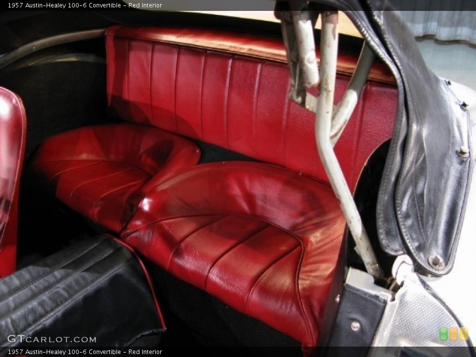 Red Interior Photo for the 1957 Austin-Healey 100-6 Convertible #42996215