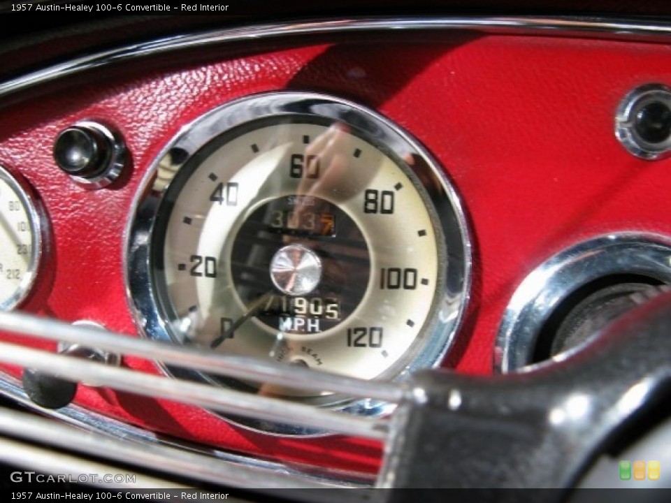 Red Interior Gauges for the 1957 Austin-Healey 100-6 Convertible #42996283