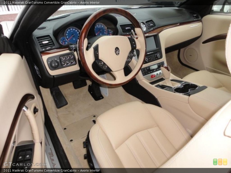 Avorio 2011 Maserati GranTurismo Convertible Interiors