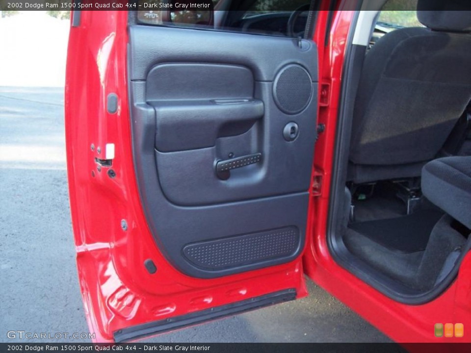 Dark Slate Gray Interior Door Panel for the 2002 Dodge Ram 1500 Sport Quad Cab 4x4 #42997935