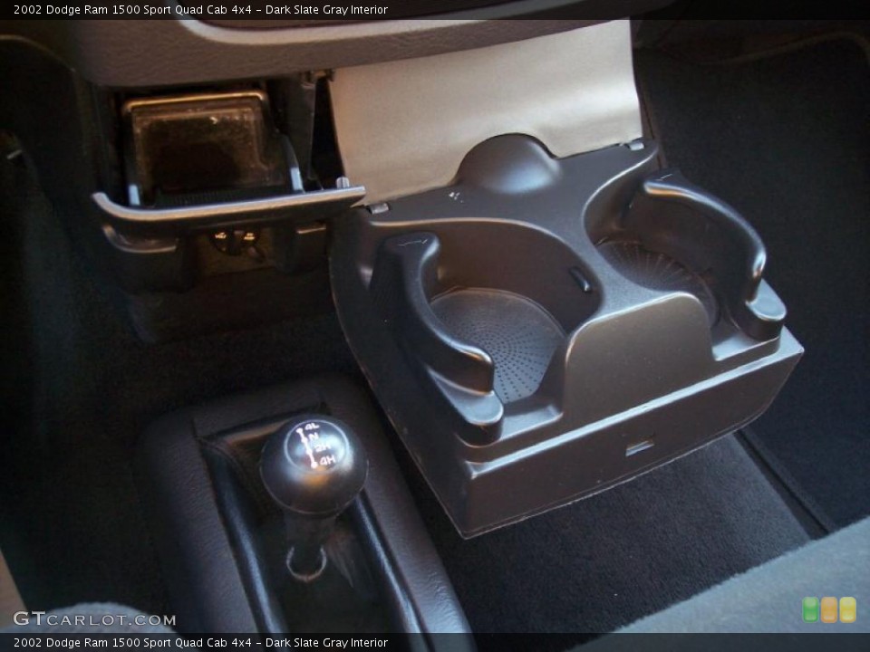 Dark Slate Gray Interior Controls for the 2002 Dodge Ram 1500 Sport Quad Cab 4x4 #42998258