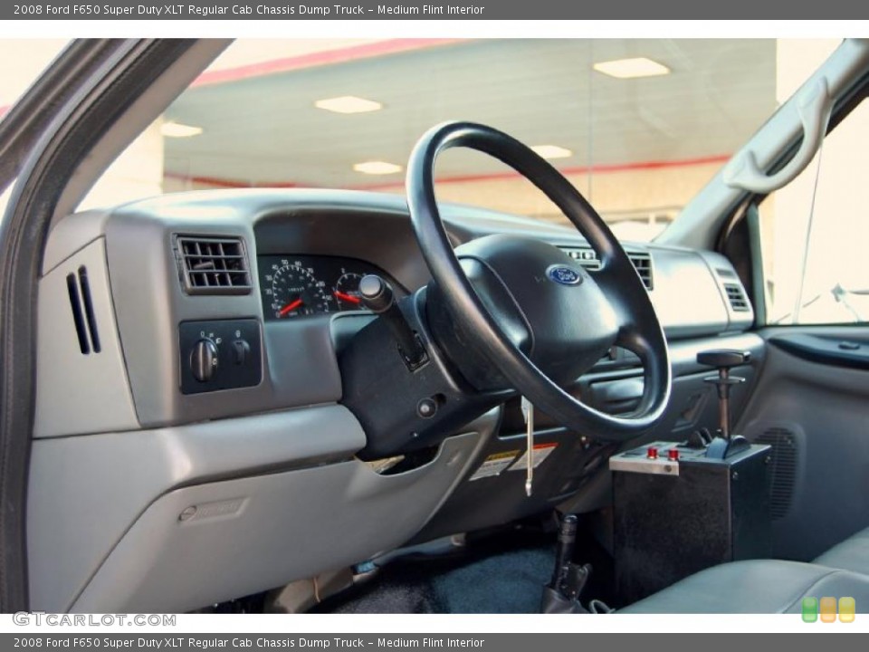 Medium Flint Interior Dashboard for the 2008 Ford F650 Super Duty XLT Regular Cab Chassis Dump Truck #42998731
