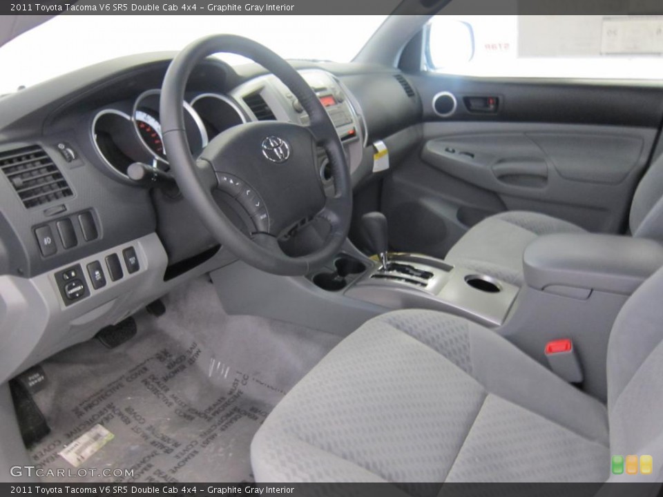 Graphite Gray Interior Photo for the 2011 Toyota Tacoma V6 SR5 Double Cab 4x4 #42999623