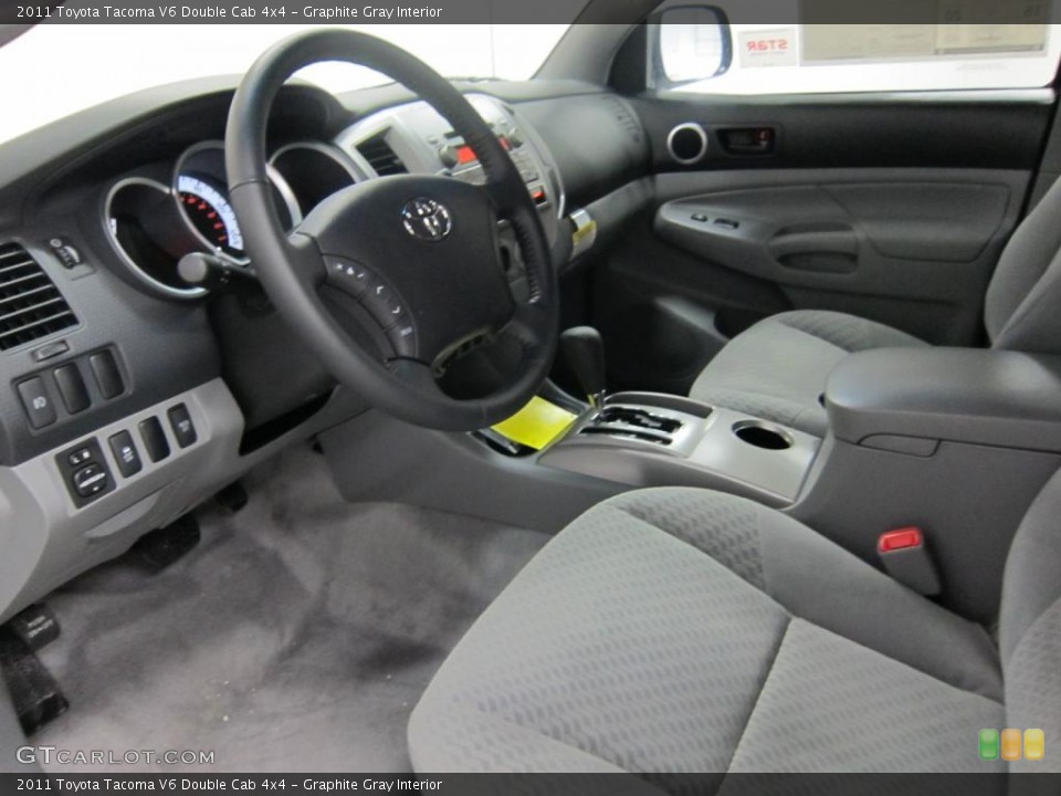 Graphite Gray Interior Photo for the 2011 Toyota Tacoma V6 Double Cab 4x4 #42999903
