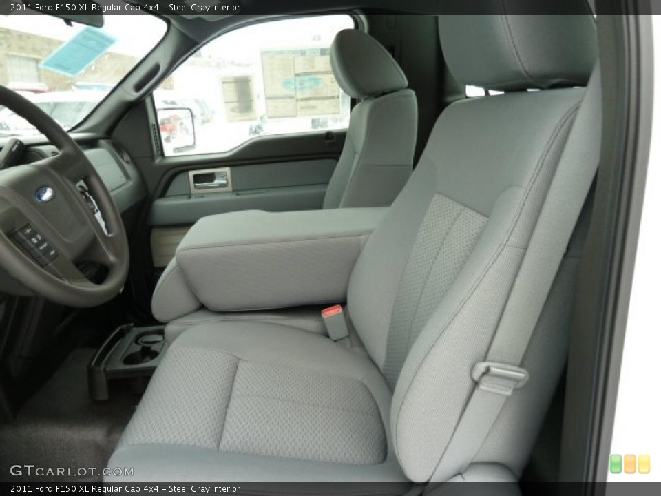 Steel Gray Interior Photo for the 2011 Ford F150 XL Regular Cab 4x4 #43006383