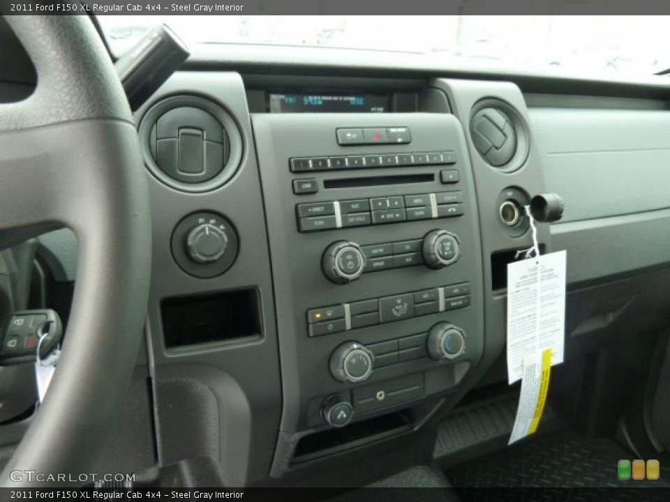 Steel Gray Interior Controls for the 2011 Ford F150 XL Regular Cab 4x4 #43006459