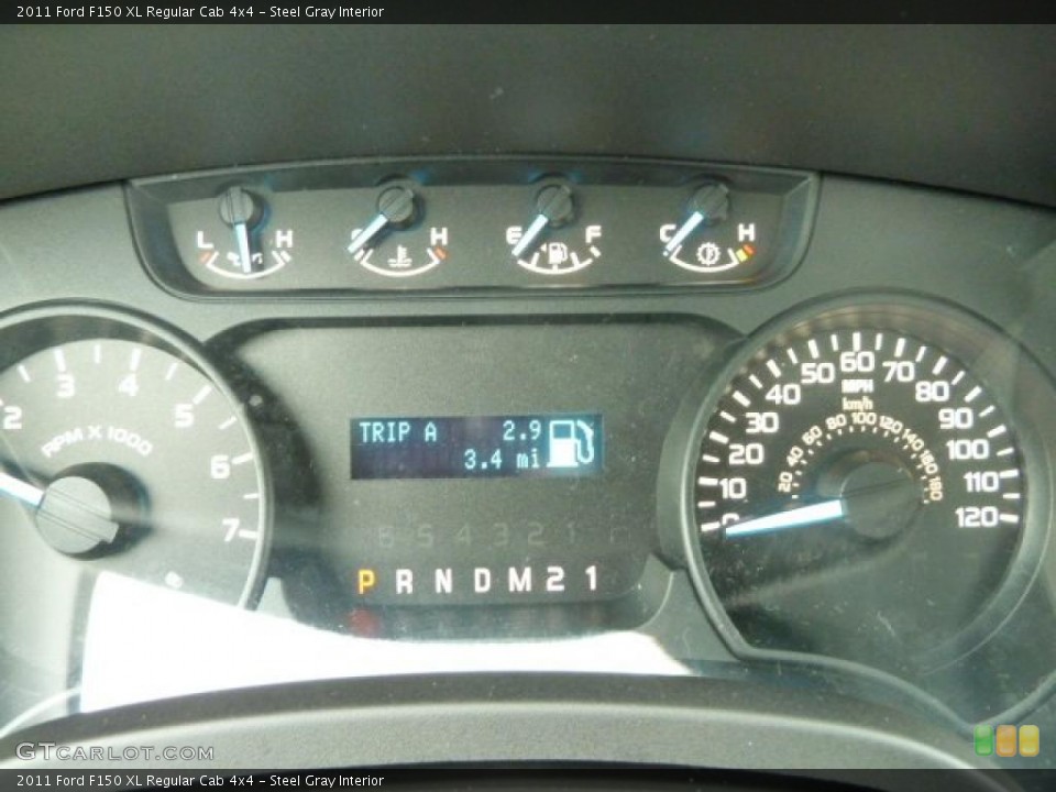Steel Gray Interior Gauges for the 2011 Ford F150 XL Regular Cab 4x4 #43006487