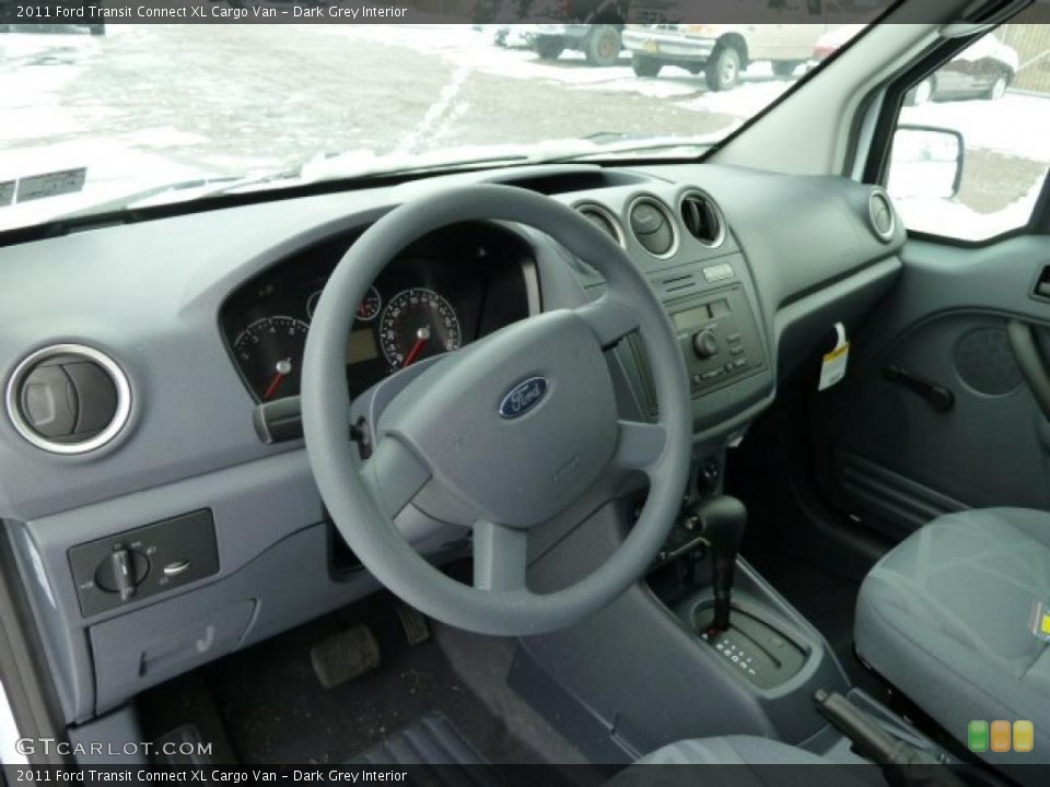 Dark Grey Interior Prime Interior for the 2011 Ford Transit Connect XL Cargo Van #43006899