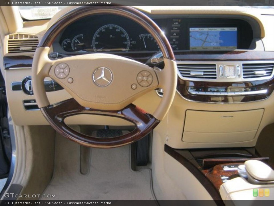 Cashmere/Savanah Interior Dashboard for the 2011 Mercedes-Benz S 550 Sedan #43009267