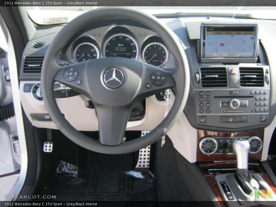 Grey/Black Interior Dashboard for the 2011 Mercedes-Benz C 350 Sport #43009935